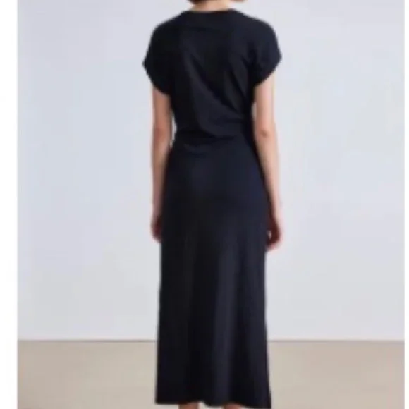 Apiece Apart Black Midi Dress - Picture 2 of 8